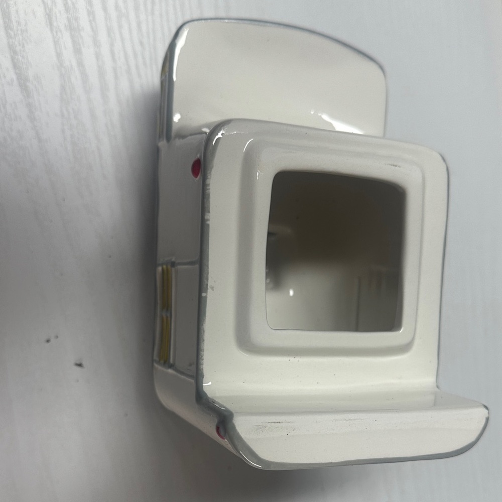 Silver and White Ceramic Camper Decor Scentsy camper shell truck topper - Picture 4 of 4
